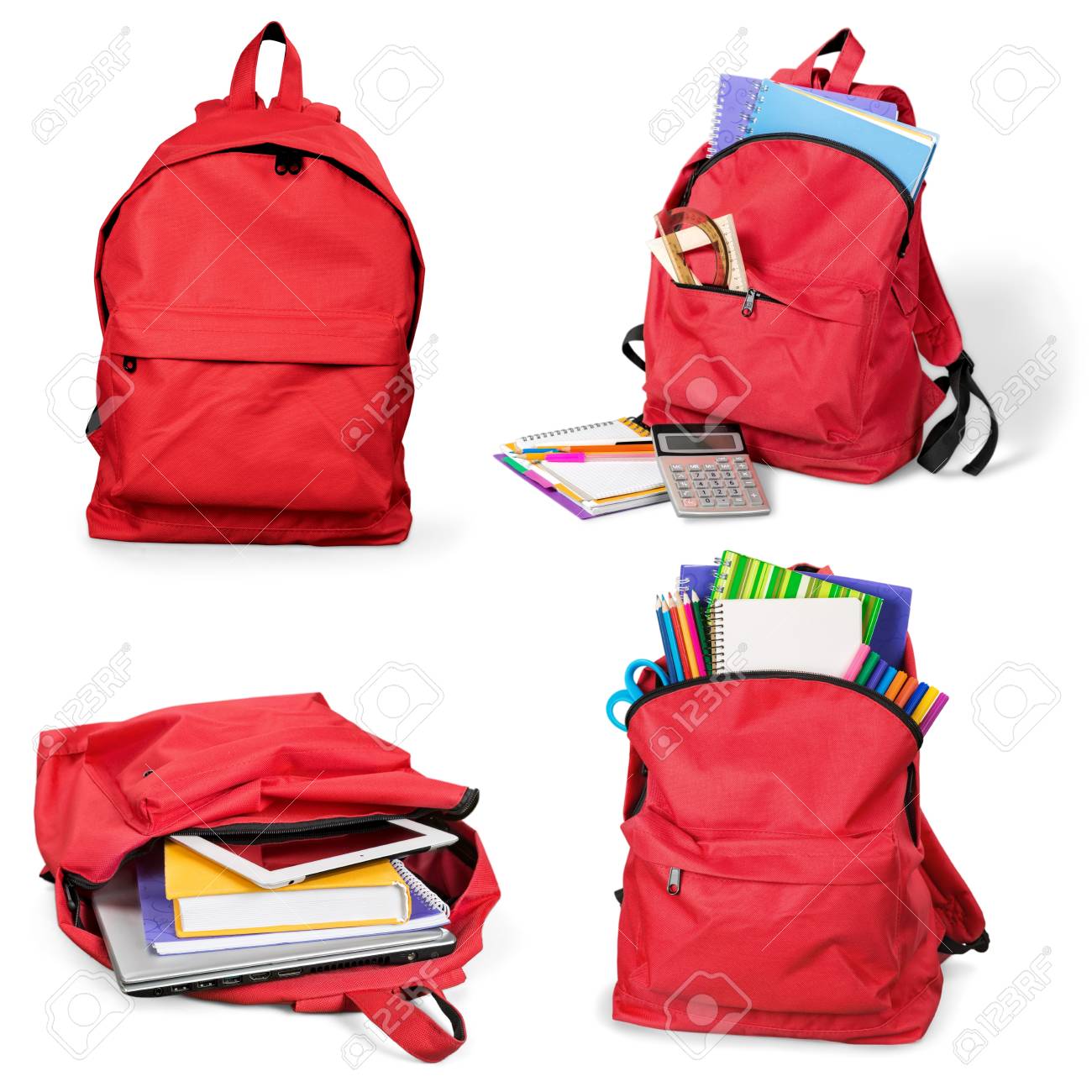 red backpacks for school