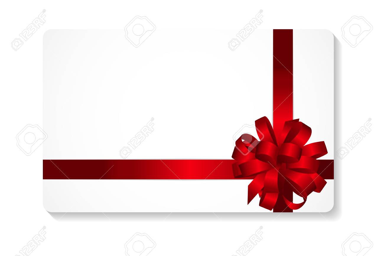 赤い弓とリボン ベクトル イラスト ギフト カード のイラスト素材 ベクタ Image