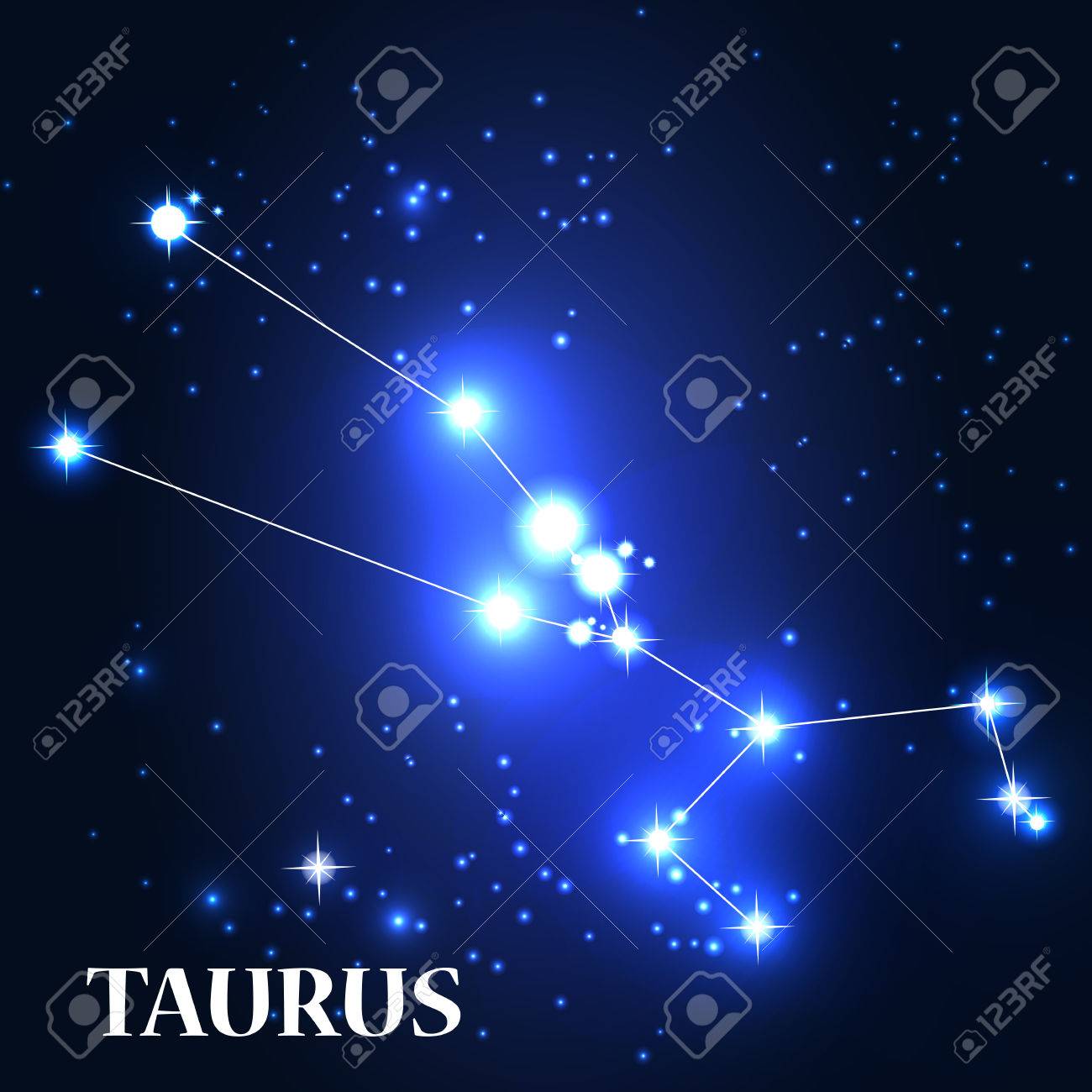 記号です おうし座の星座 のイラスト素材 ベクタ Image