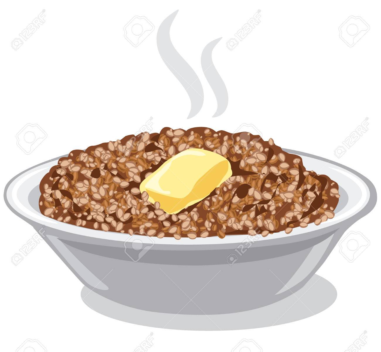ボウルにバターと茹でたそば米雑炊のイラスト のイラスト素材 ベクタ Image ボウルにバターと茹でたそば米雑炊のイラスト のイラスト素材 ベクタ Image