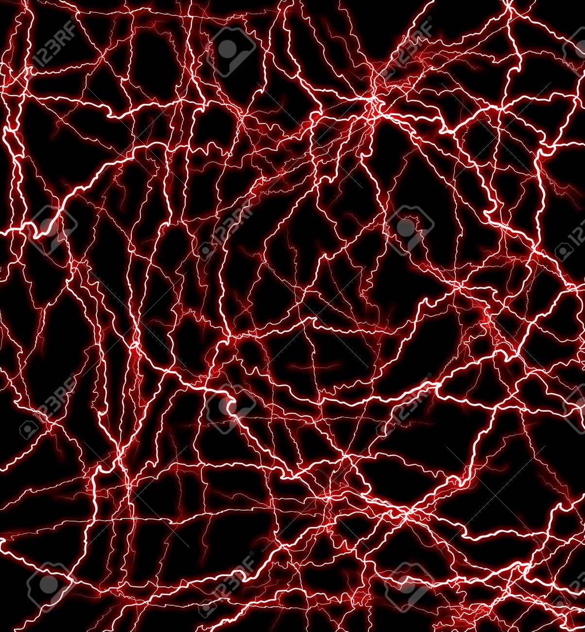 Multiple Red Thunderbolts. Texture Of Lightning Discharges On A Black  Background Stock Photo, Picture and Royalty Free Image. Image 182146721., image size:1204x1300