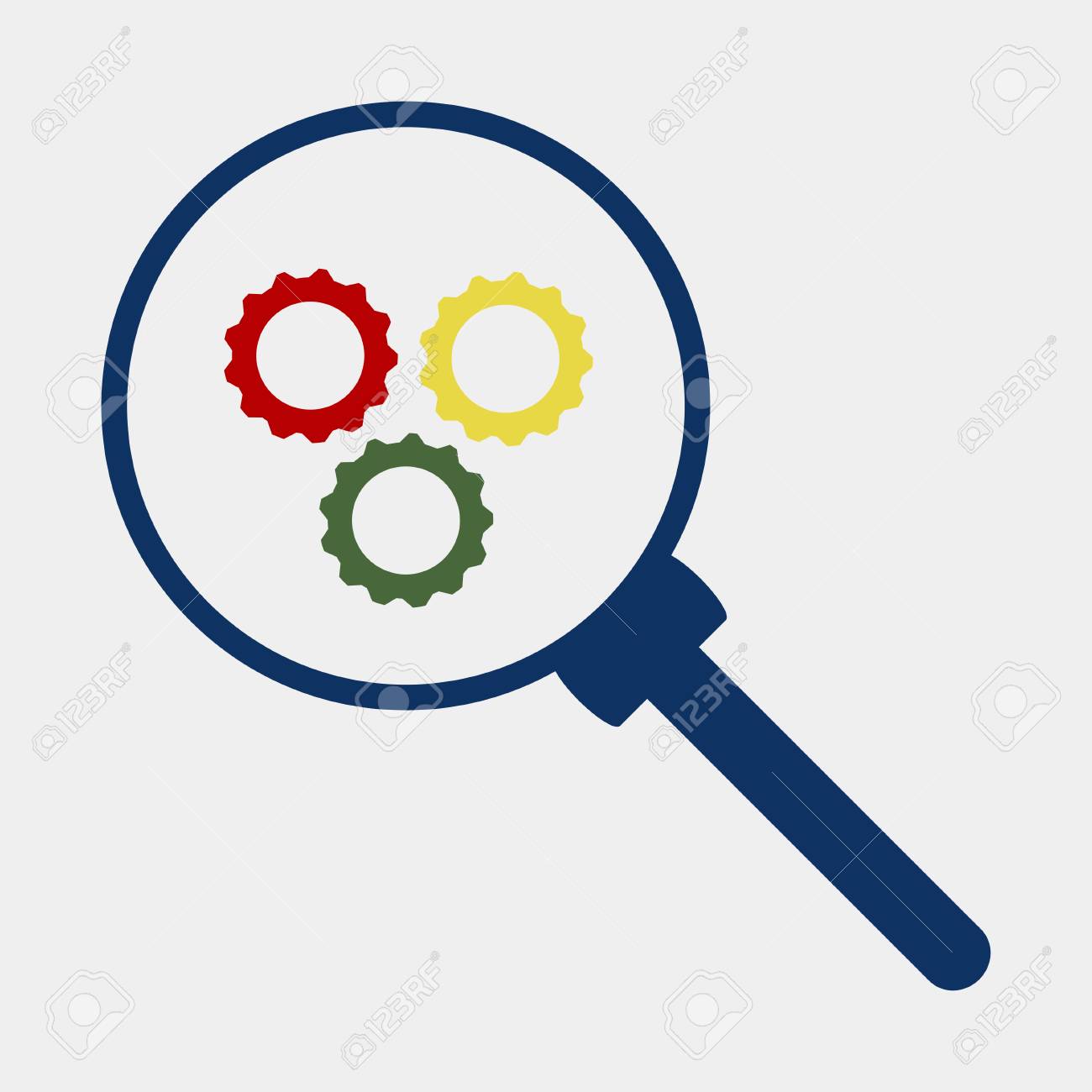 Business Analysis Magnifying Glass Icon Royalty Free SVG, Cliparts,  Vectors, and Stock Illustration. Image 66430047., image size:1300x1300