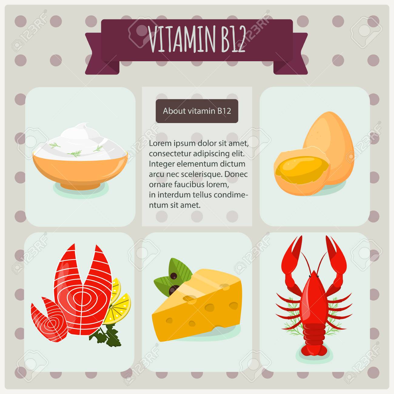 Vitamin B12 On Black Background Vector Illustration Eps 10 Royalty Free Cliparts Vectors And Stock Illustration Image 73297076