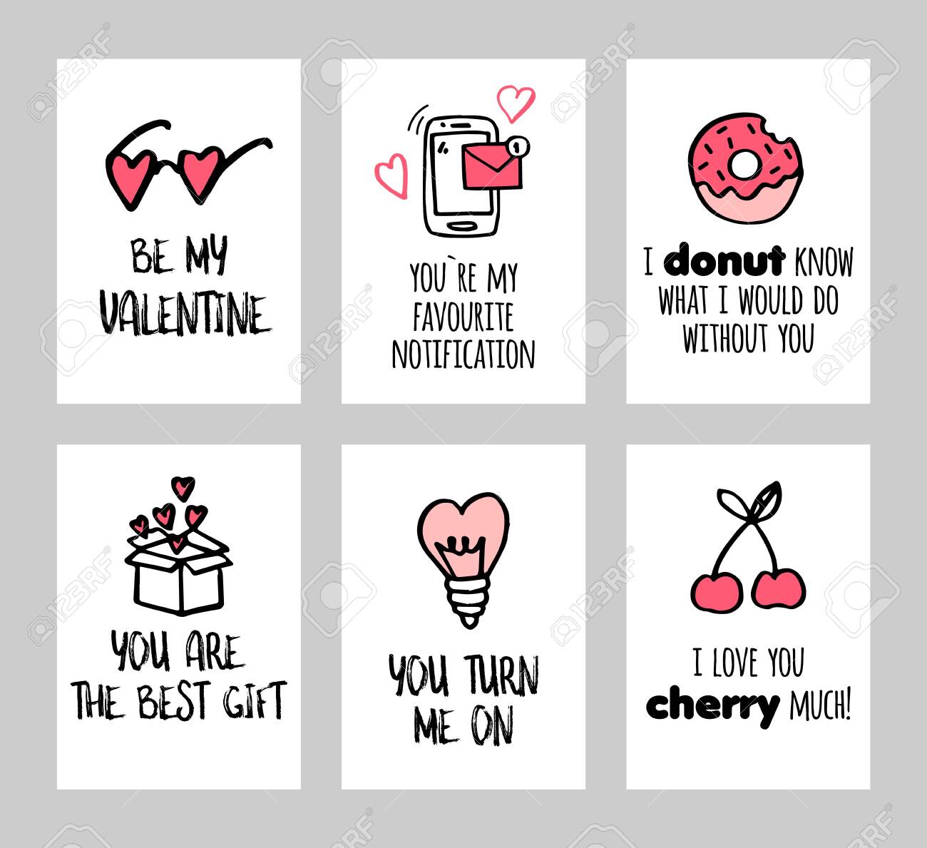 Funny Valentines Day Pictures Cute Funny Valentines Day Greeting Cards. Be My Valentine. Banner, Label,  Poster Design Template. A4 Size. Vector Royalty Free Svg, Cliparts,  Vectors, And Stock Illustration. Image 132972815.