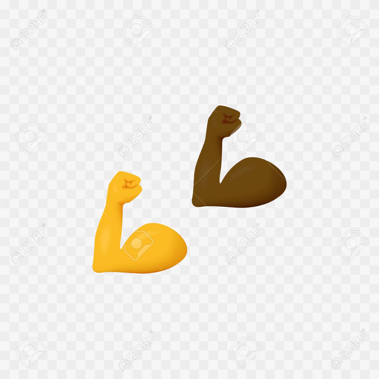 Strong emoji. Muscle. Hand Bicep Strong Vector illustration - 147981773 Strong emoji. Muscle. Hand Bicep Strong Vector illustration - 147981773