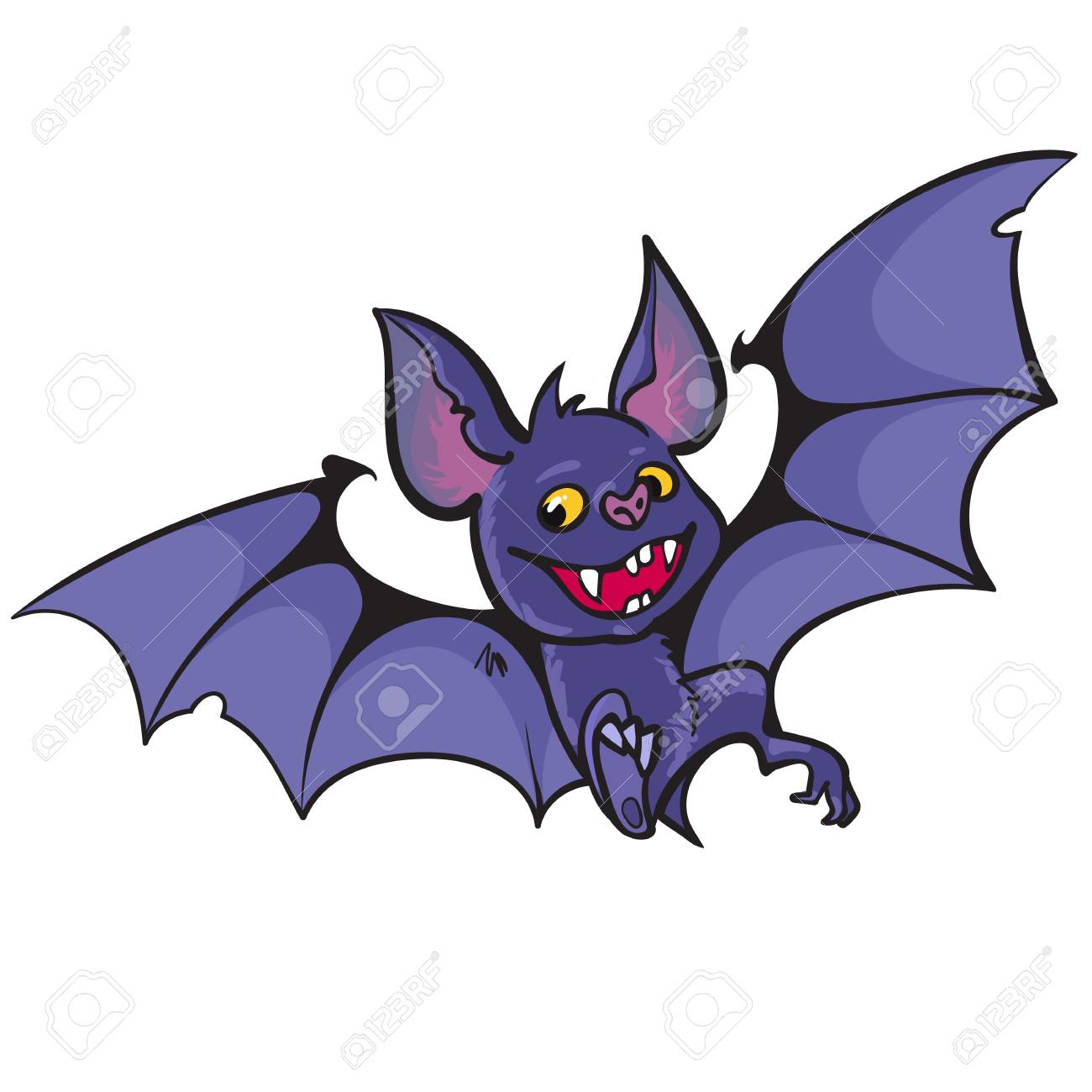 Cute Happy Vampire Bat. Royalty Free SVG, Cliparts, Vectors, and Stock  Illustration. Image 81861709., image size:1300x1300