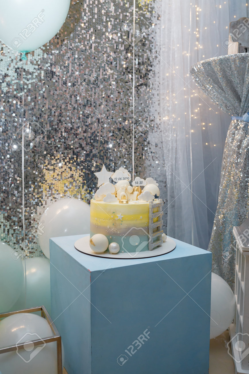 Kawailay Ensemble De Décoration De Gâteau D'anniversaire Pour Bébé Fille – Décoration De Gâteau Pour Deuxième Anniversaire Avec Nuages Arc-en-ciel Et