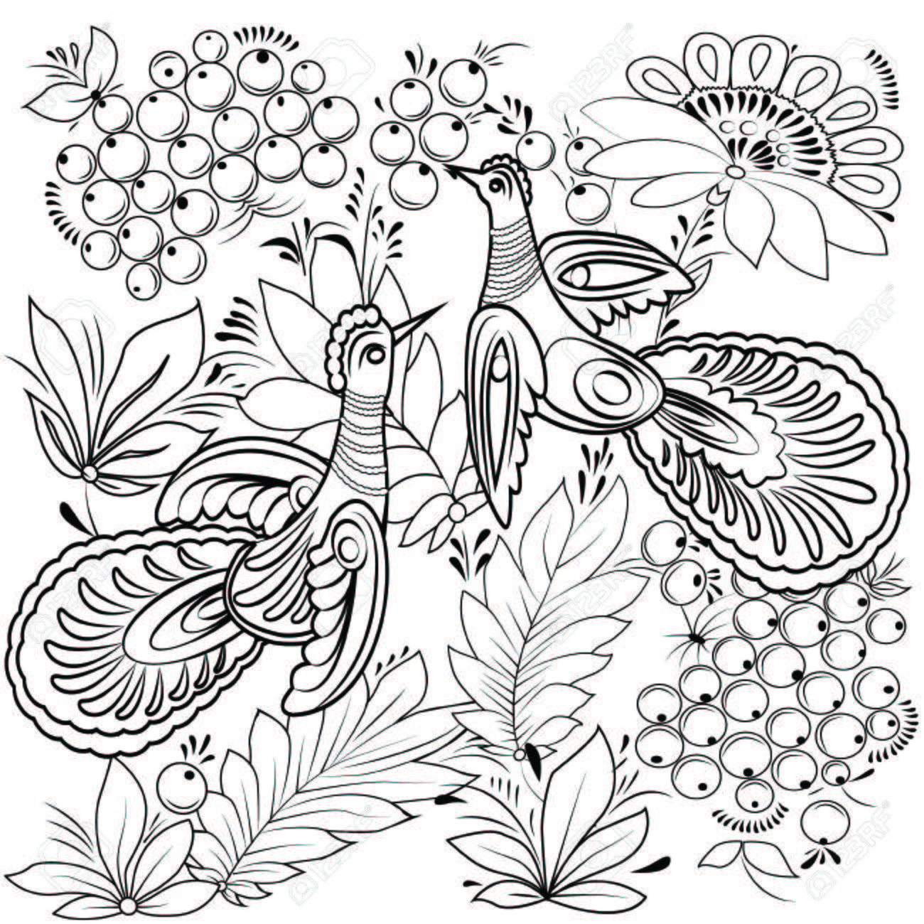 440+ Nature Design Coloring Book Free Images