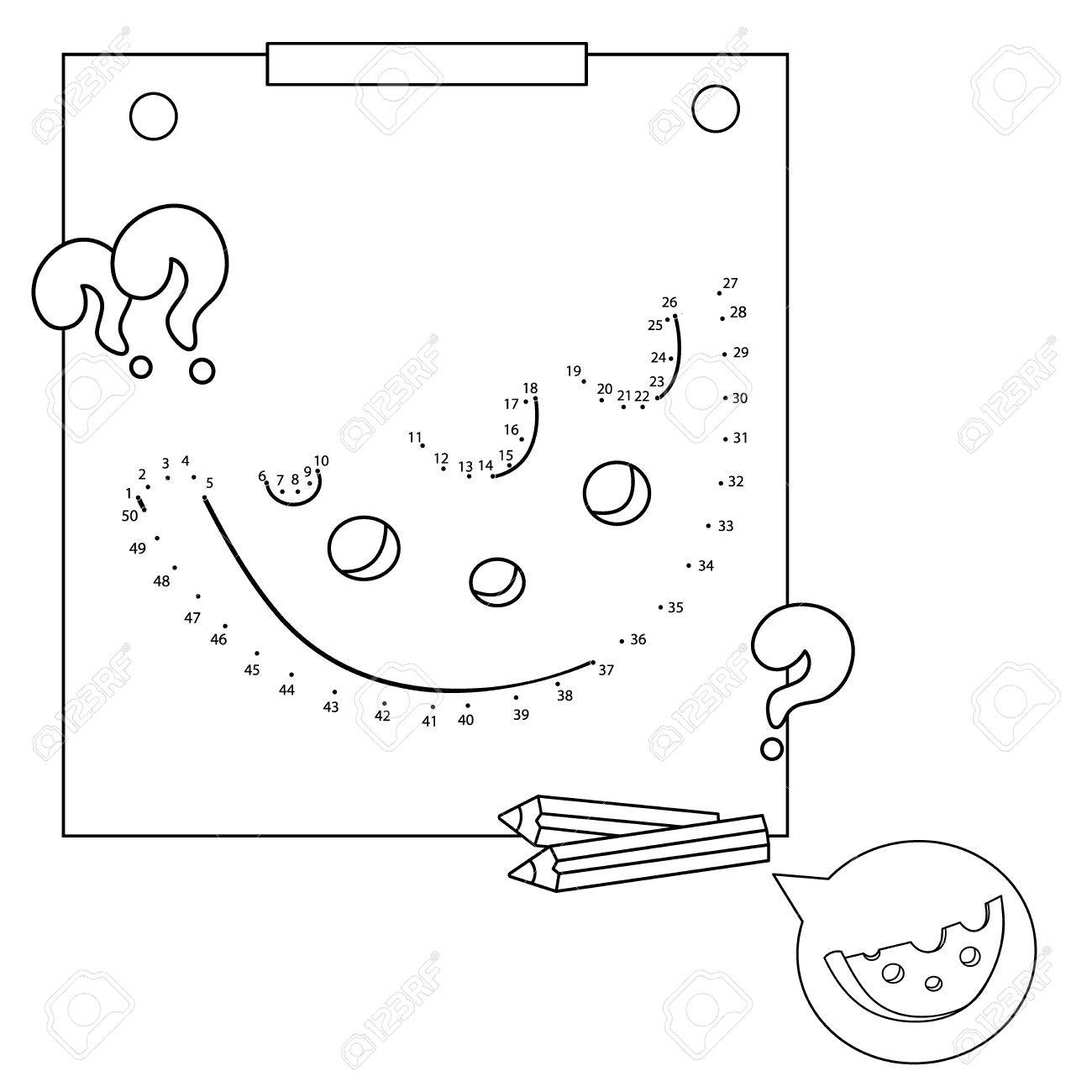 Educational Games For Kids: Numbers Game. Cheese. Coloring Book - Educational Games For Kids: Numbers Game. Cheese. Coloring Book