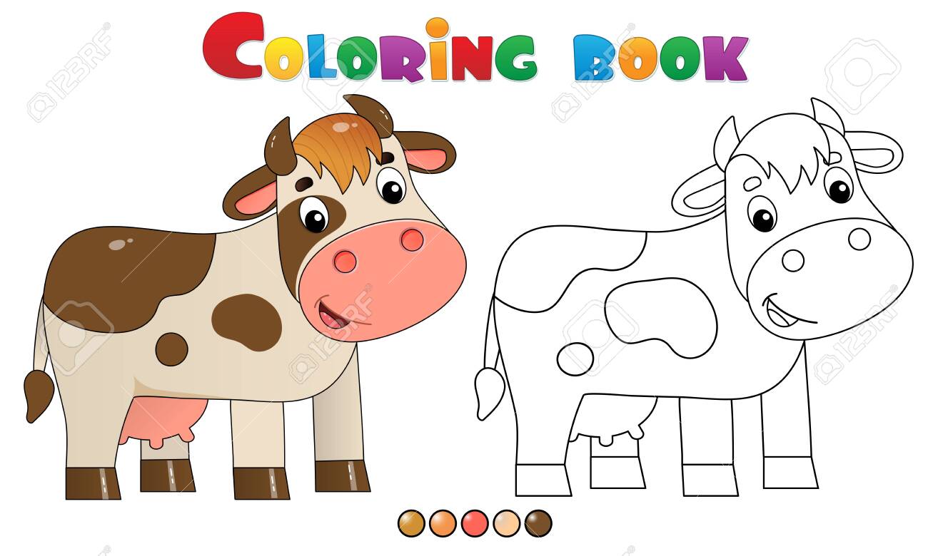 Desenhos para Colorir Online: Pintar a vaca