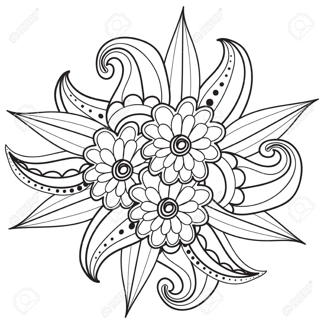 Dibujado A Mano Marco Artístico étnica Ornamentales Con Dibujos De Flores En Garabato, El Estilo Del Zentangle Para Colorear Páginas Para Adultos, Tatuaje, Camiseta O Impresiones. Resorte Vector Ilustración. Ilustraciones Svg, Vectoriales, Dibujado A Mano Marco Artístico étnica Ornamentales Con Dibujos De Flores En Garabato, El Estilo Del Zentangle Para Colorear Páginas Para Adultos, Tatuaje, Camiseta O Impresiones. Resorte Vector Ilustración. Ilustraciones Svg, Vectoriales,