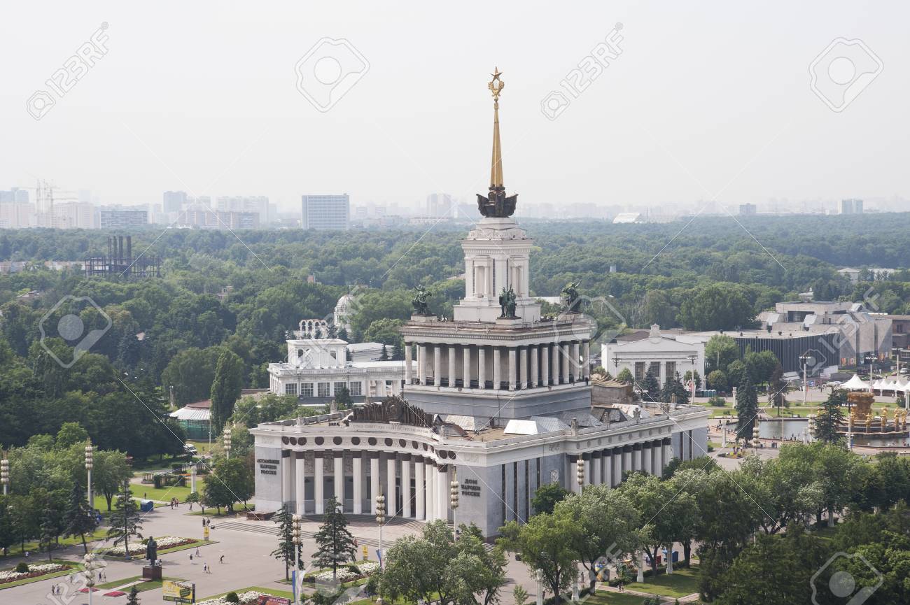 Haus Der Volker Russlands Der Haupt Pavillon Von Vvc M Vdnh