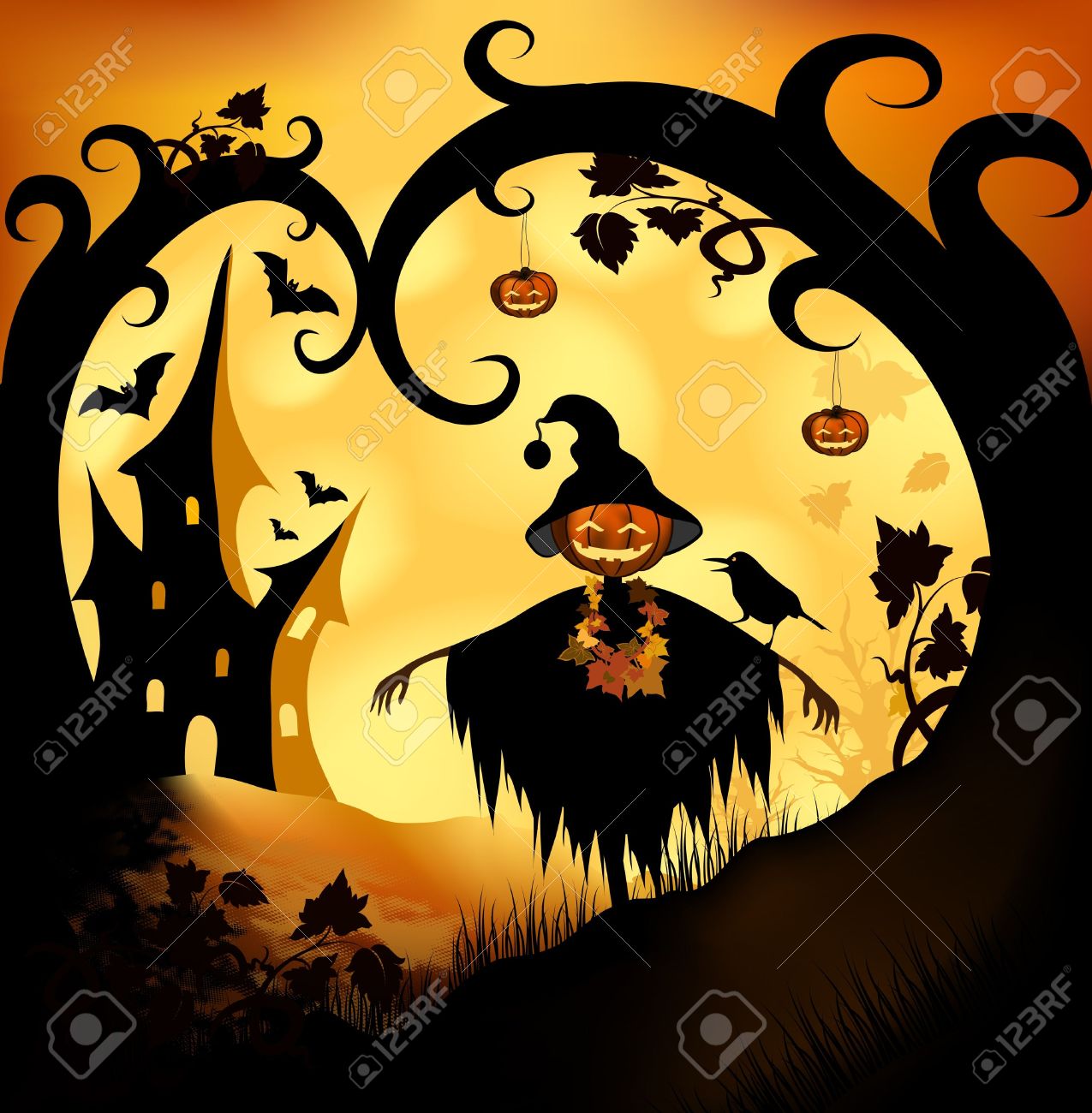 ハロウィーンのカボチャでイラスト背景のビットマップ の写真素材 画像素材 Image ハロウィーンのカボチャでイラスト背景のビットマップ の写真素材 画像素材 Image