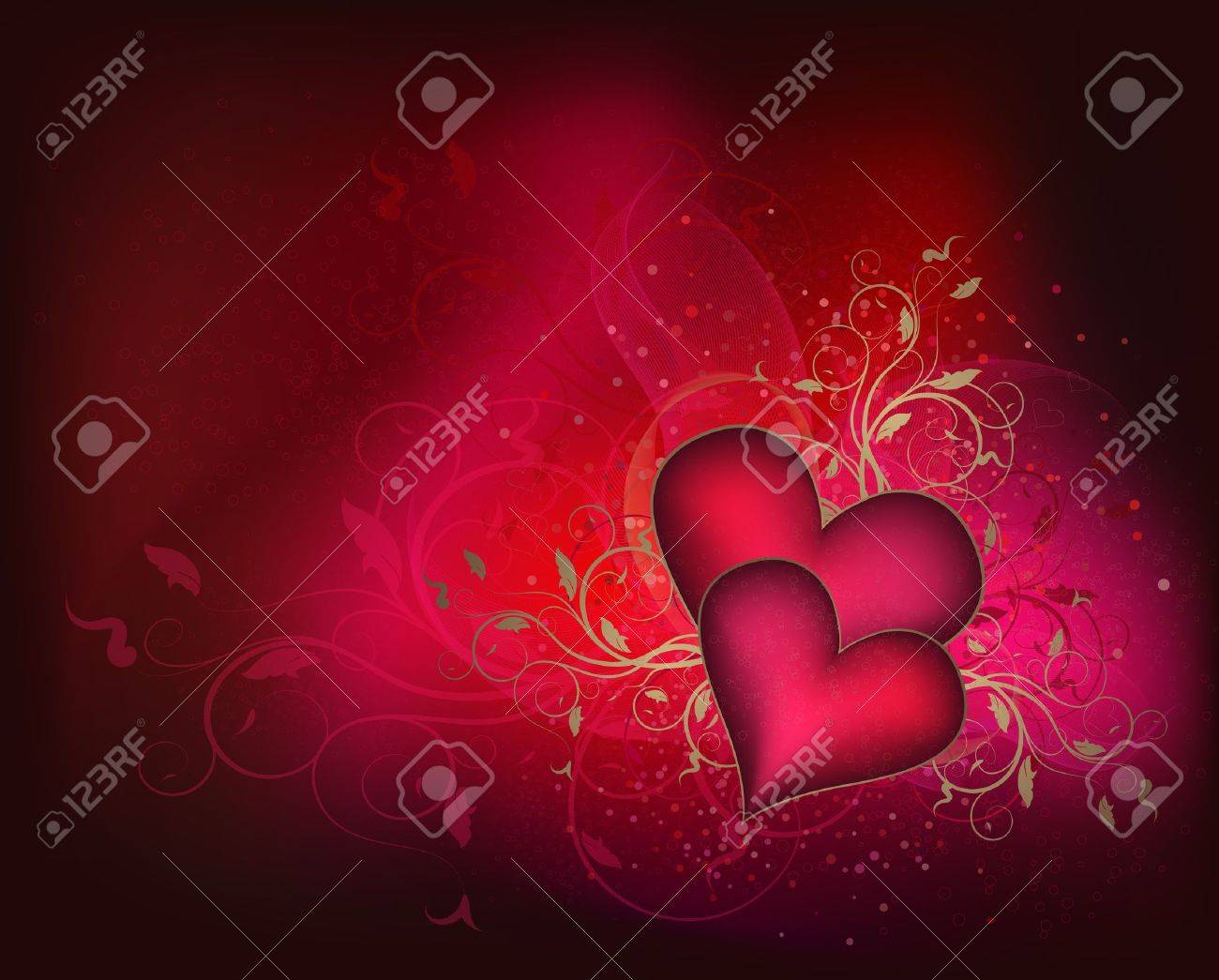 バレンタイン ベクトルの背景に花柄のデザイン 心 のイラスト素材 ベクタ Image バレンタイン ベクトルの背景に花柄のデザイン 心 のイラスト素材 ベクタ Image