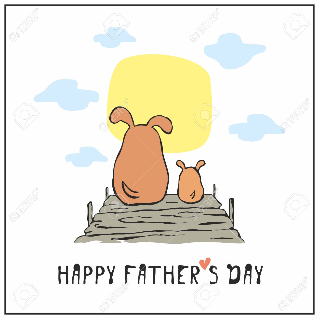 happy fathers day from a dog