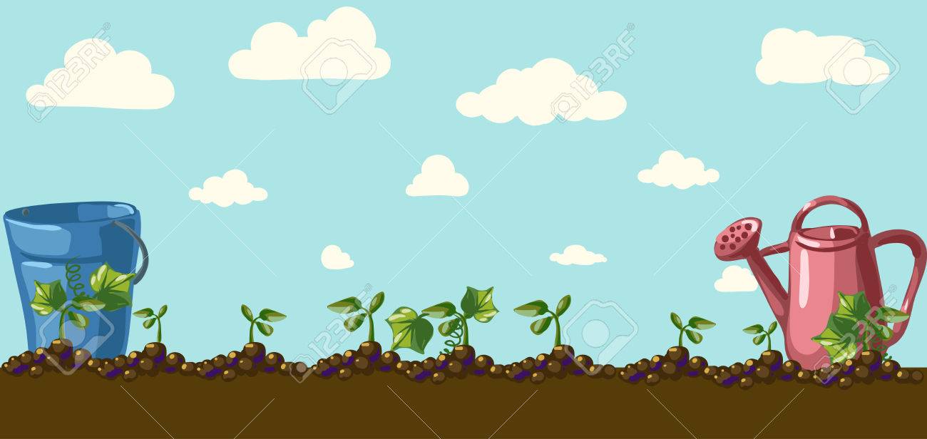 根野菜イラスト ビンテージ庭バナーのイラスト素材 ベクタ Image