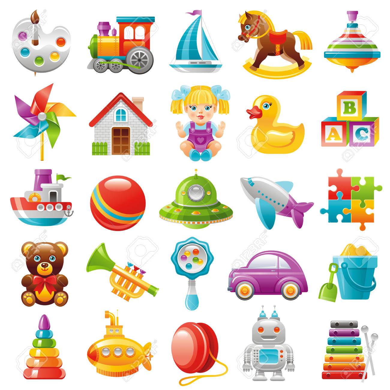 Bebé juguetes conjunto icono, paleta, tren, yaht, caballo, perinola, molino, casa de juguete, dall, pato, bebé bloque, barco, UFO, avión, Bebé juguetes conjunto icono, paleta, tren, yaht, caballo, perinola, molino, casa de juguete, dall, pato, bebé bloque, barco, UFO, avión,