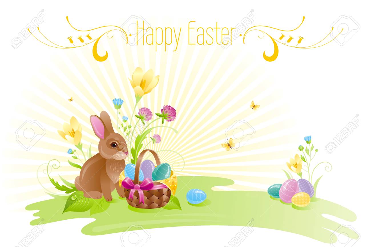 easter bunny border