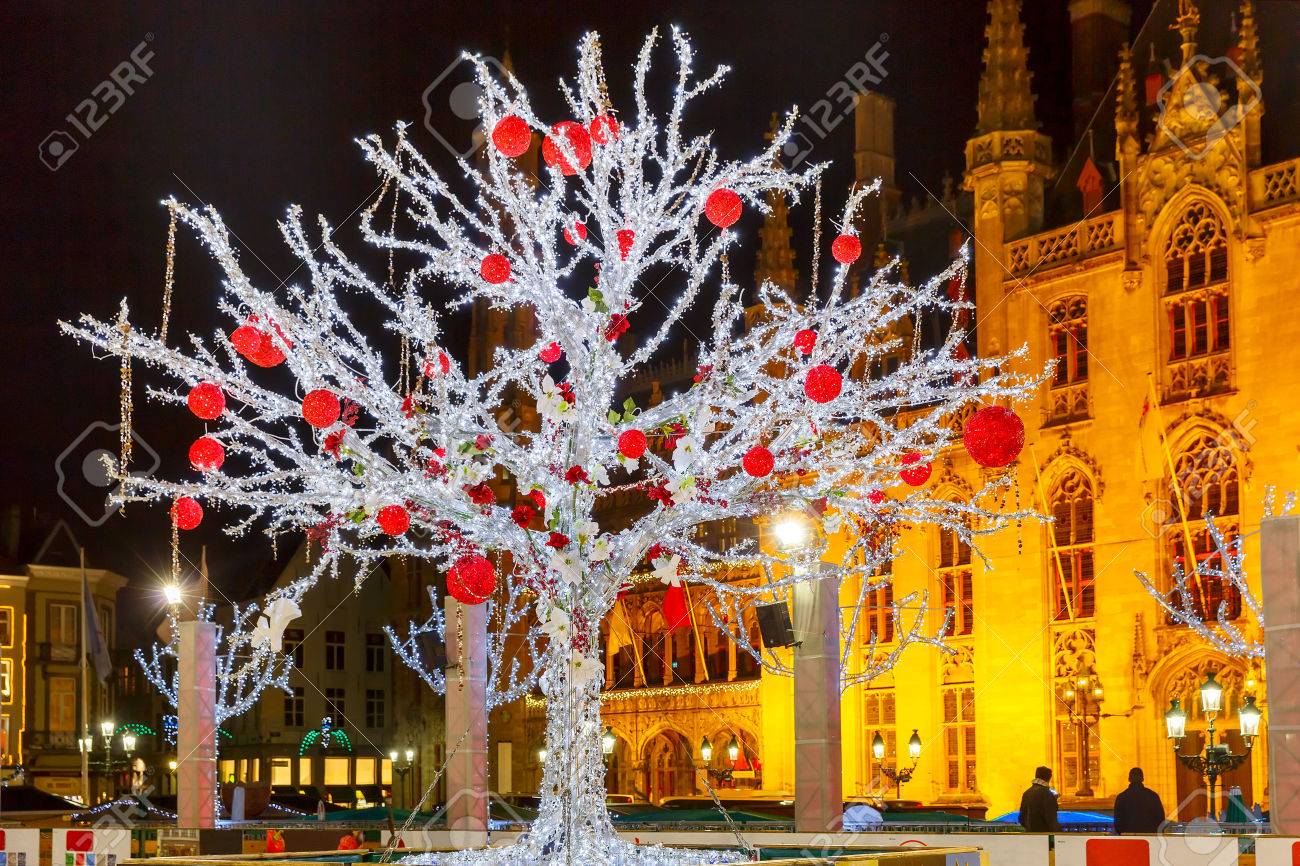 decorated and illuminated christmas