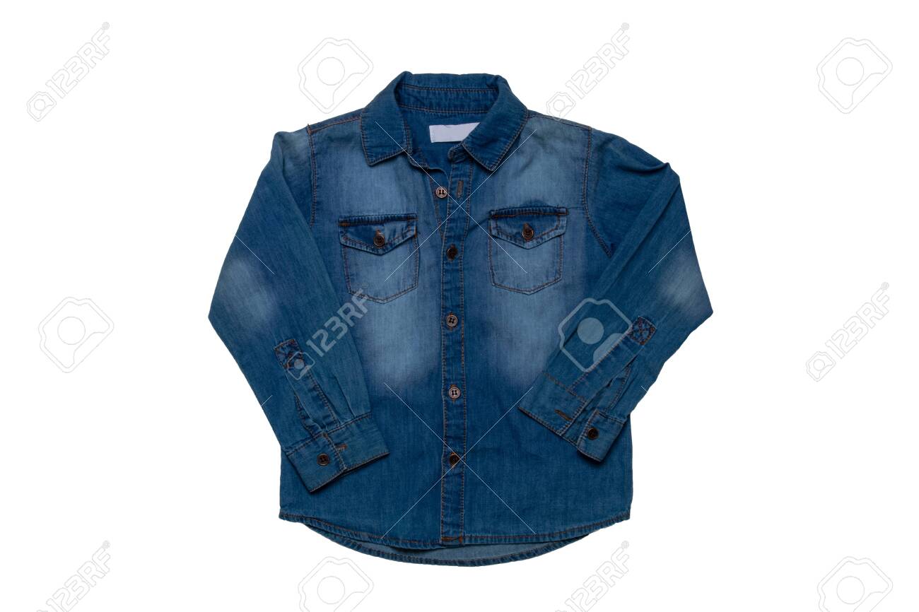 denim kids shirt