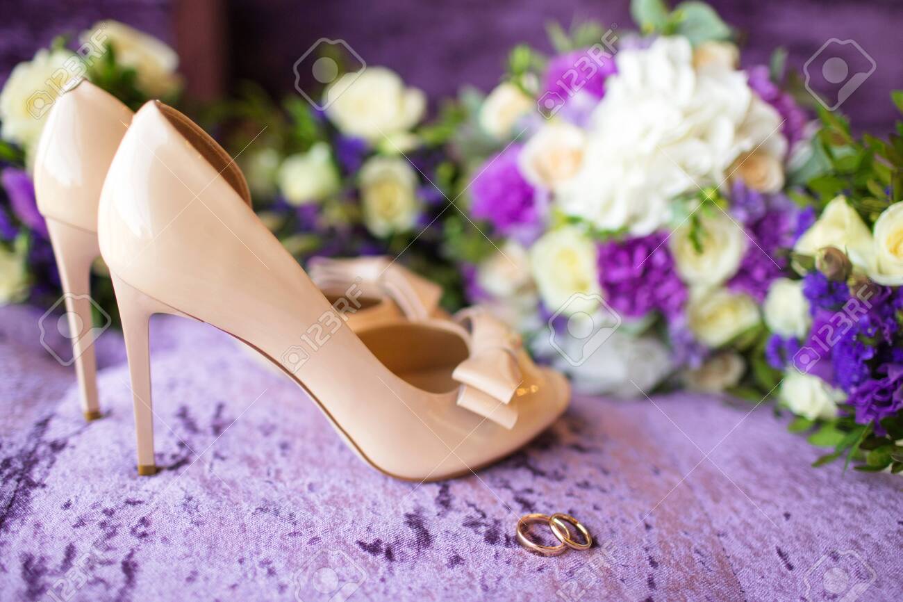 lilac bridal shoes