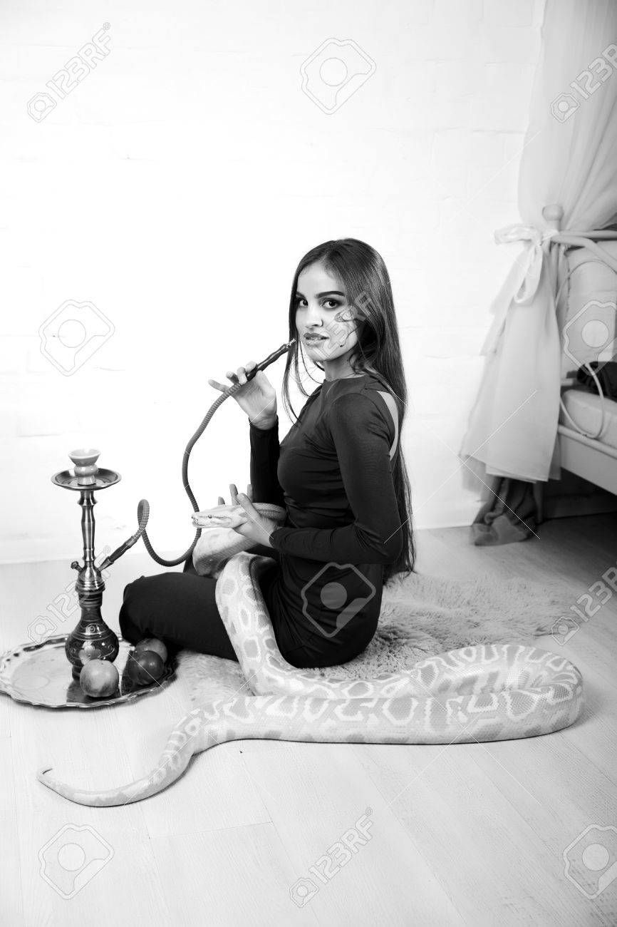Black And White Monochrome Vintage Photo Beautiful Woman With Stock Photo Picture And Royalty Free Image Image 57657989