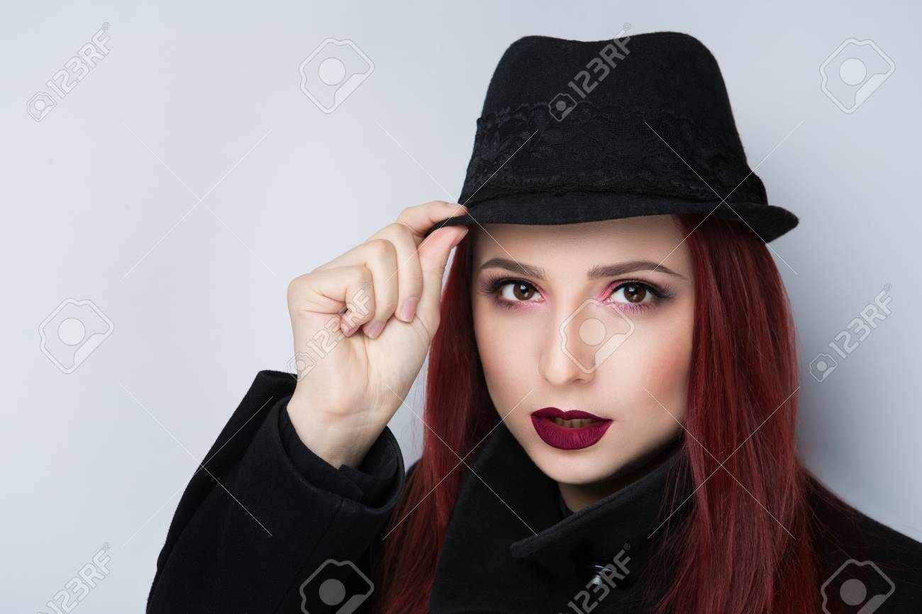 stylish black hat