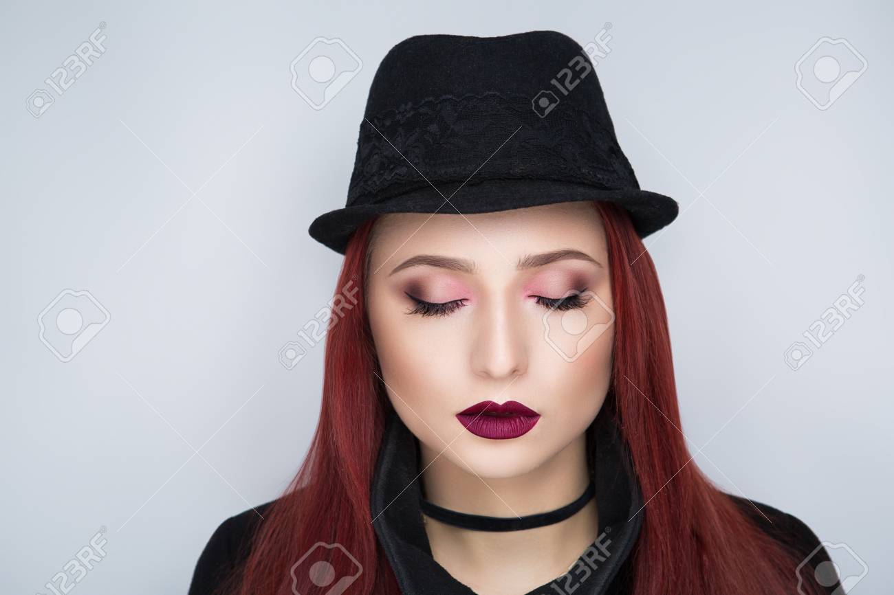 stylish black hat