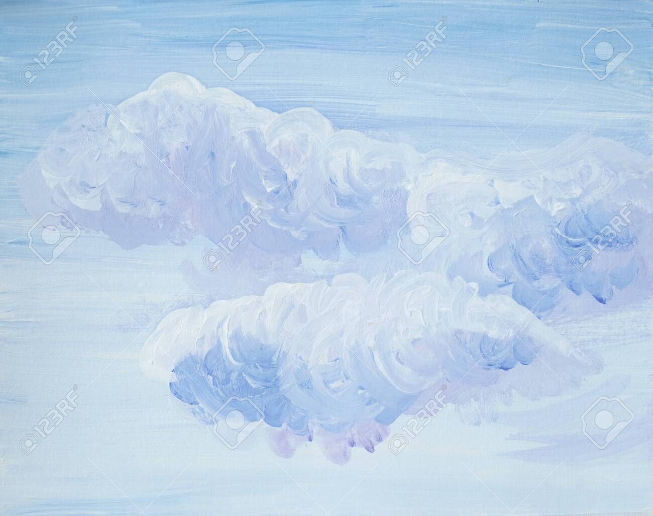 Drawing Of Bright Blue Sky White Fluffy Clouds Picture Contains Stock Photo Picture And Royalty Free Image Image Drawing Of Bright Blue Sky White Fluffy Clouds Picture Contains Stock Photo Picture And Royalty Free Image Image