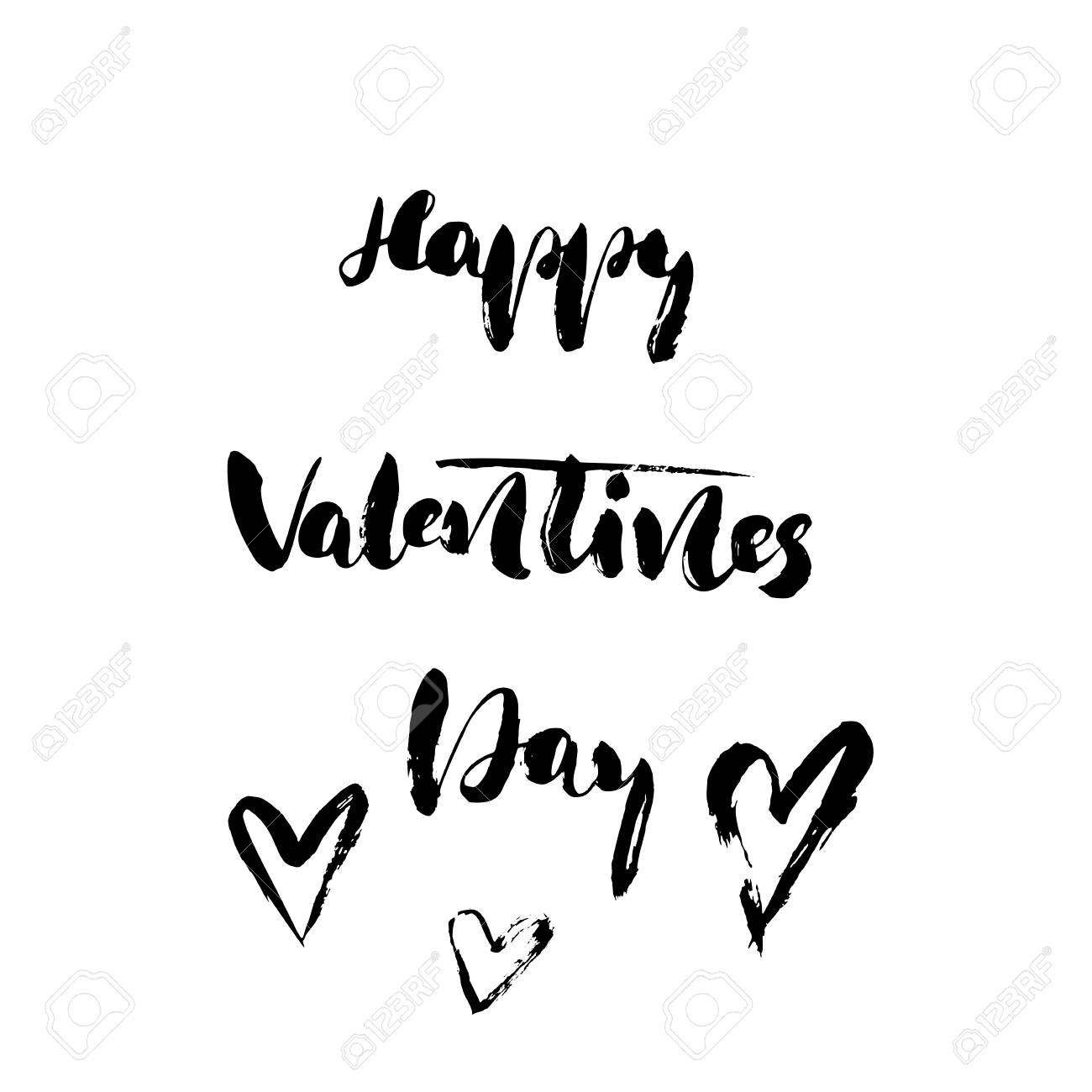 Happy Valentine S Day Freehand Ink Inspirational Romantic Quote Royalty Free Cliparts Vectors And Stock Illustration Image 76638745 happy valentine s day freehand ink inspirational romantic quote