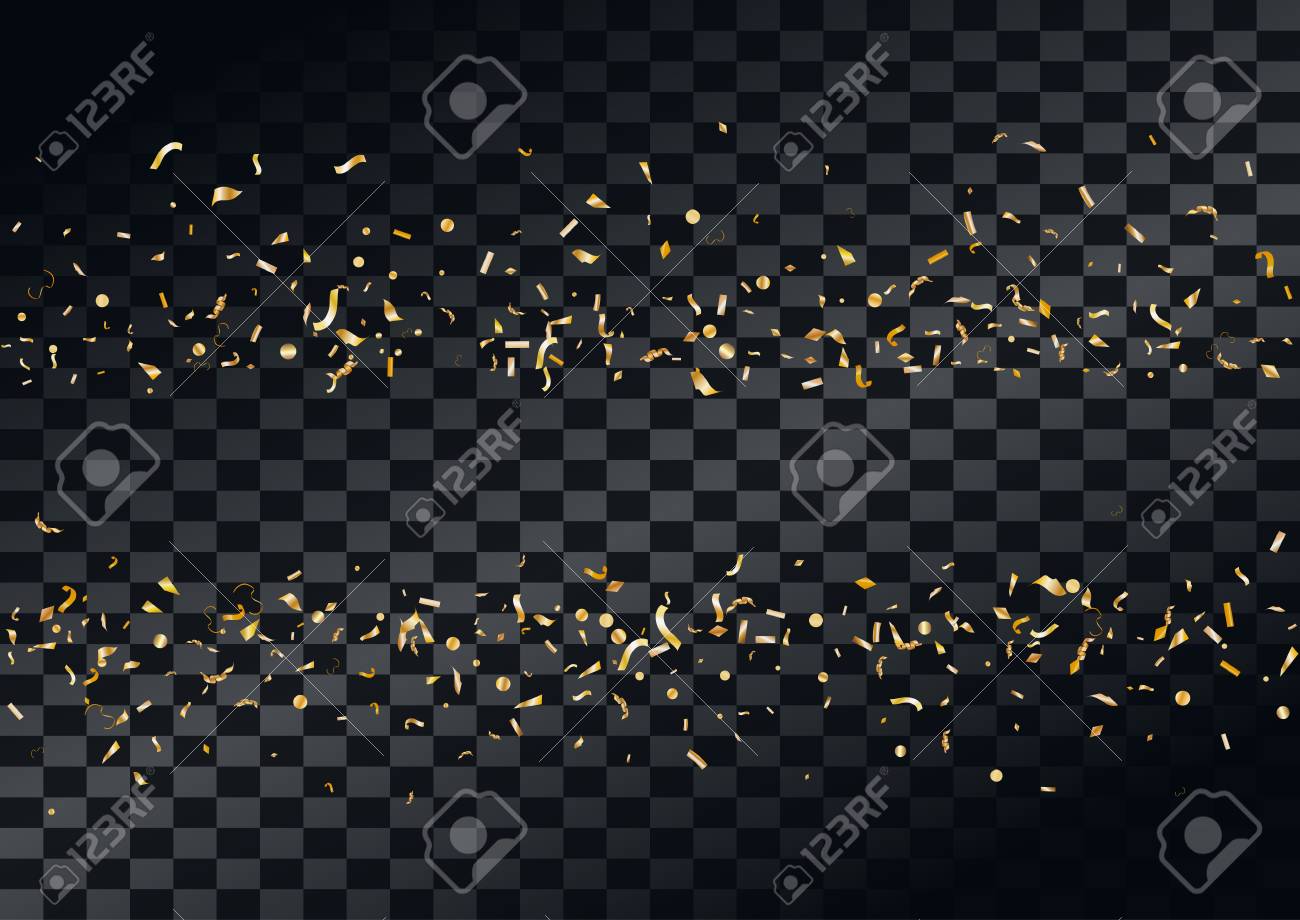 宙を舞う紙吹雪と抽象的な背景のイラスト素材 ベクタ Image