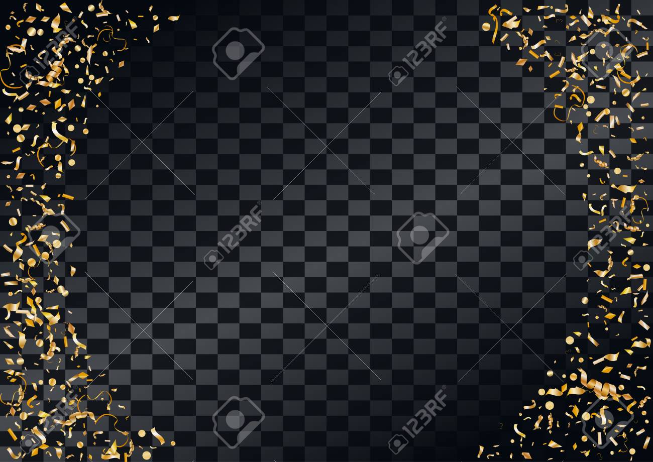 宙を舞う紙吹雪と抽象的な背景のイラスト素材 ベクタ Image