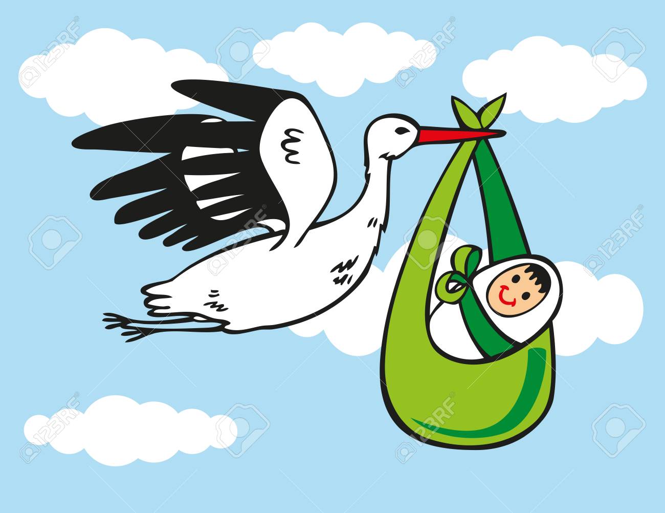 cigogne porte bebe