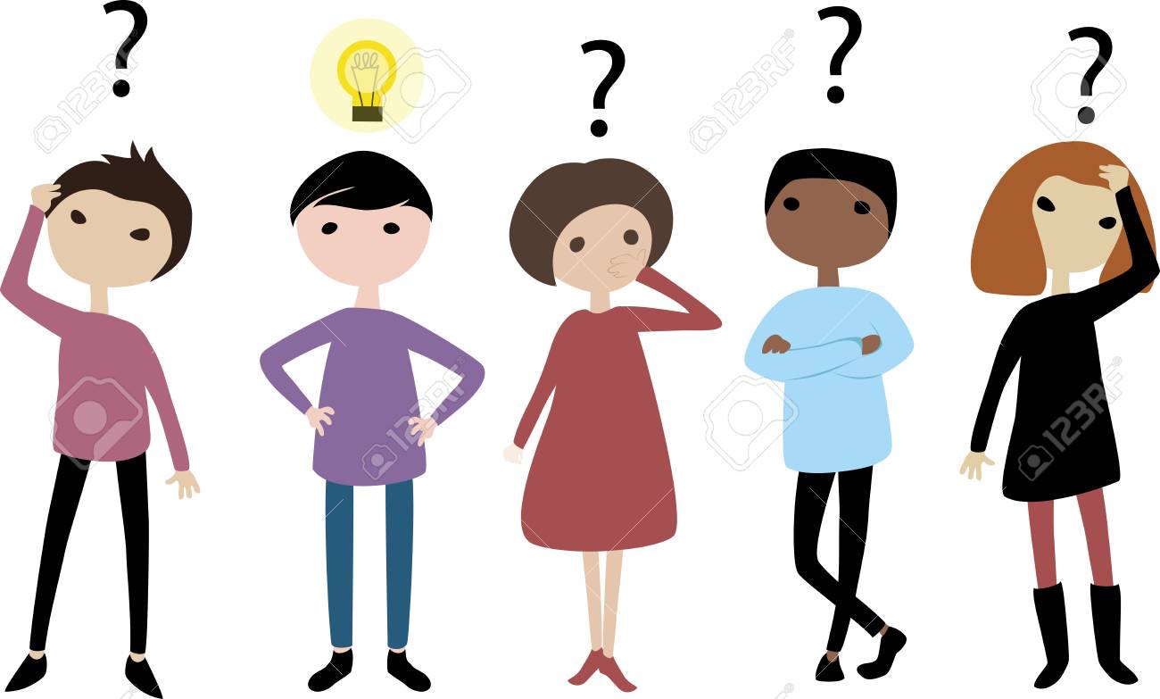 A Bunch Of People Thinking Royalty Free Cliparts Vectors And Stock Illustration Image 92781720