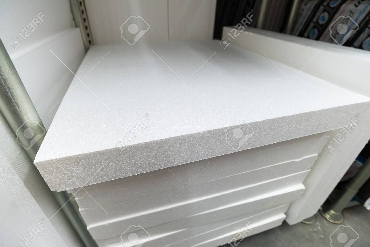 Foam Plastic For Insulation Stock Photo 