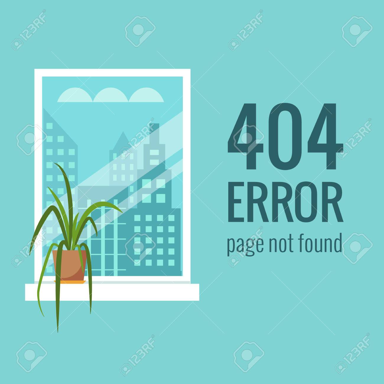 vector concept 404 error illustration for 404 page not found