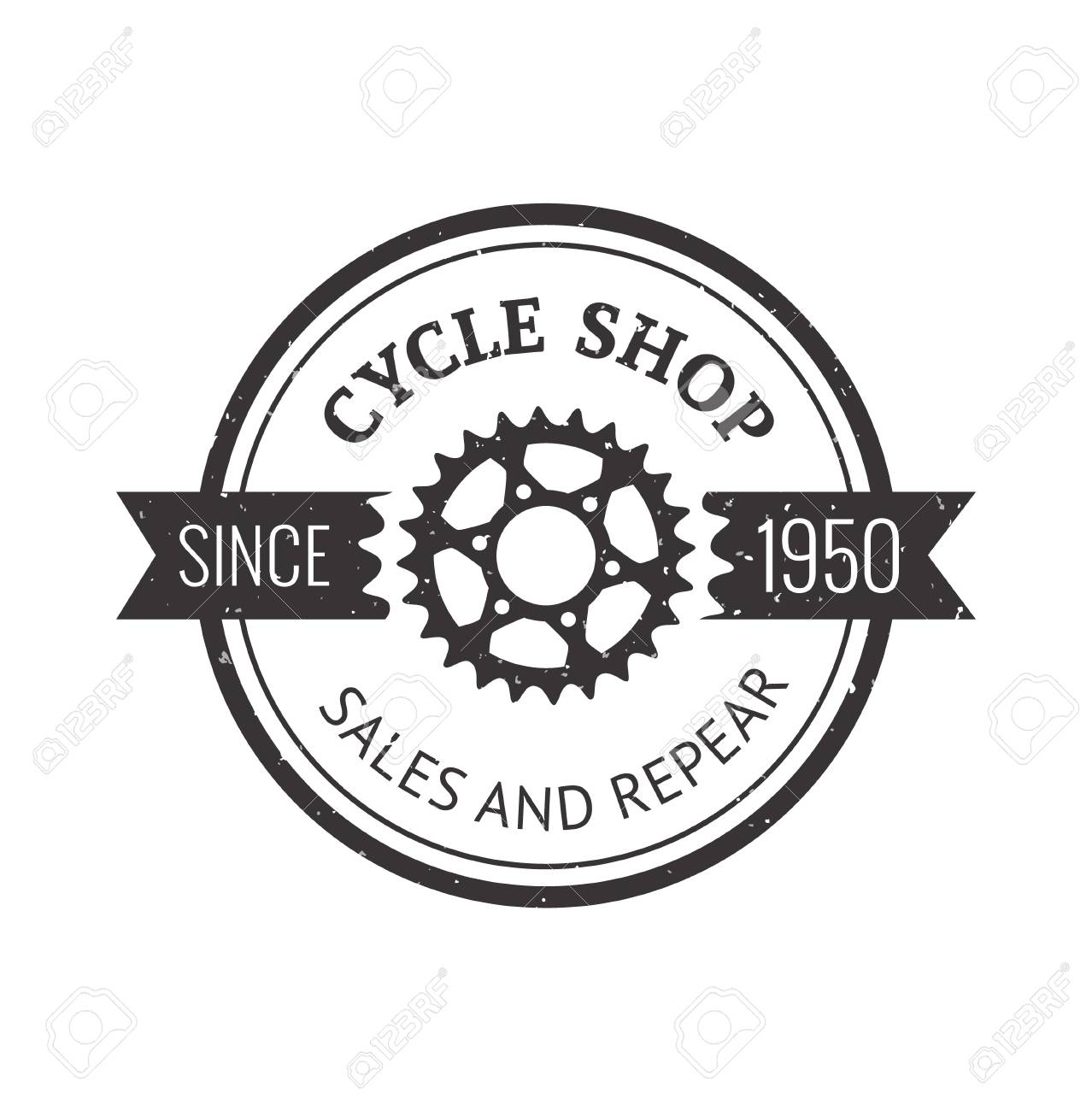 bike badge outline vector illustration bike badge icon isolated bike logo