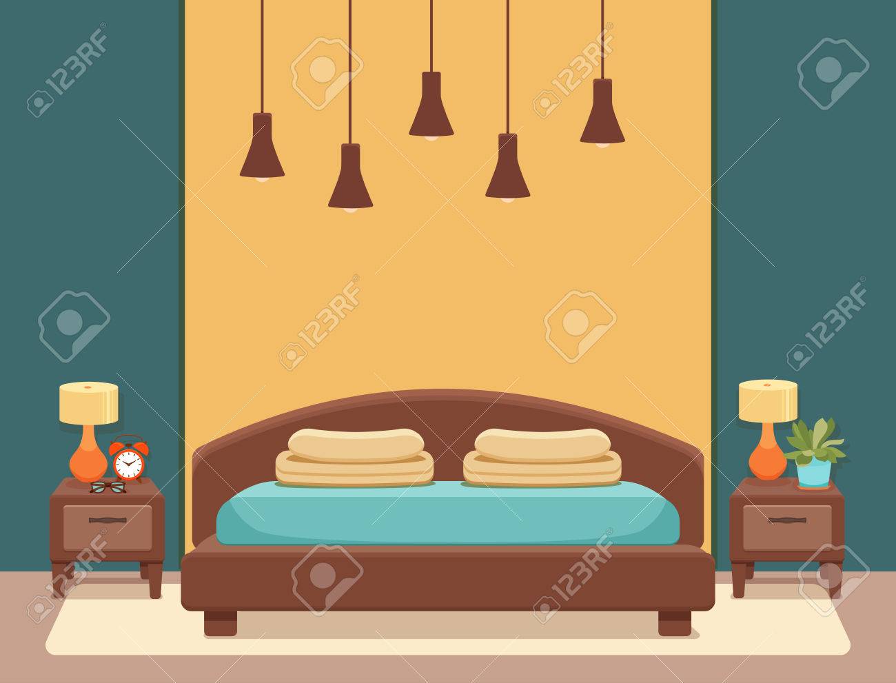 ホテル部屋インテリア ベクター イラストです のイラスト素材 ベクタ Image ホテル部屋インテリア ベクター イラストです のイラスト素材 ベクタ Image