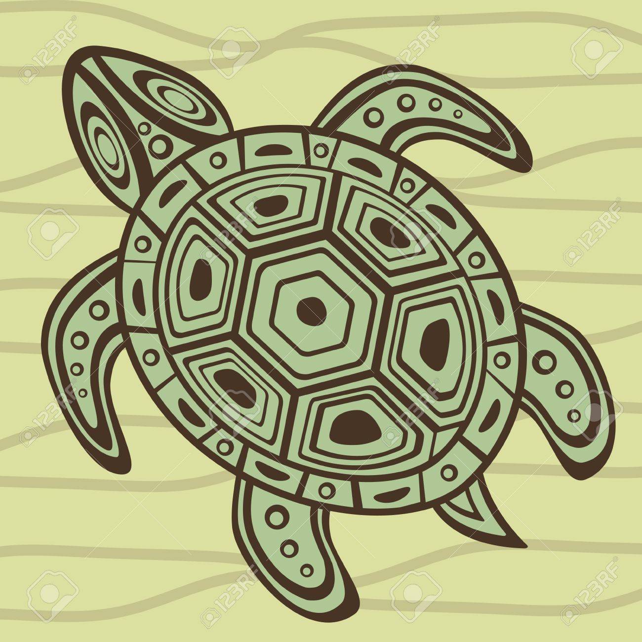 海亀の水泳のイラストのイラスト素材 ベクタ Image 海亀の水泳のイラストのイラスト素材 ベクタ Image