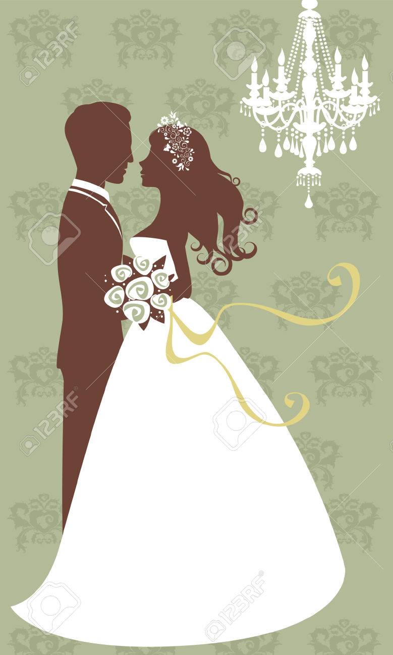 美しい若いカップルの結婚のイラスト のイラスト素材 ベクタ Image