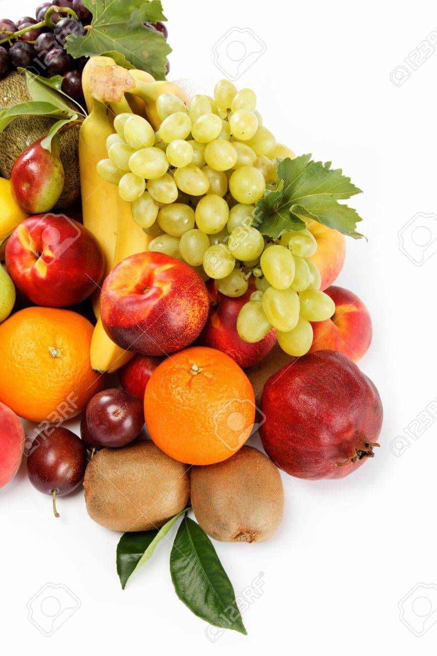 Fresh fruits isolated on a white background Set of different fresh fruits - 15426041 Fresh fruits isolated on a white background Set of different fresh fruits - 15426041