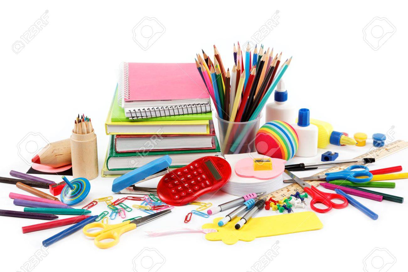 School and office supplies on white background. Back to school. - 16236753 School and office supplies on white background. Back to school. - 16236753