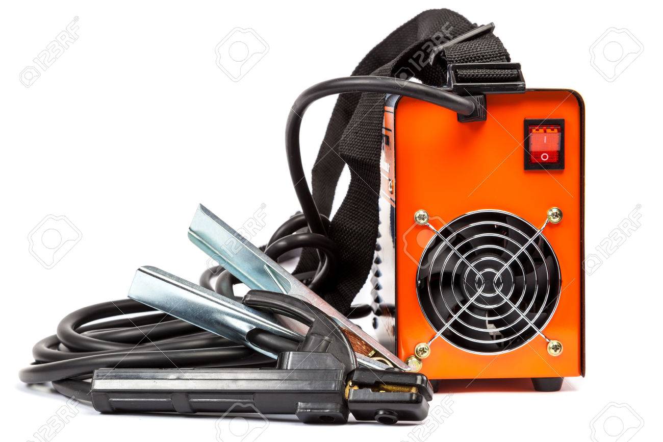Welding machine with wires isolated on white background. - 44231045 Welding machine with wires isolated on white background. - 44231045