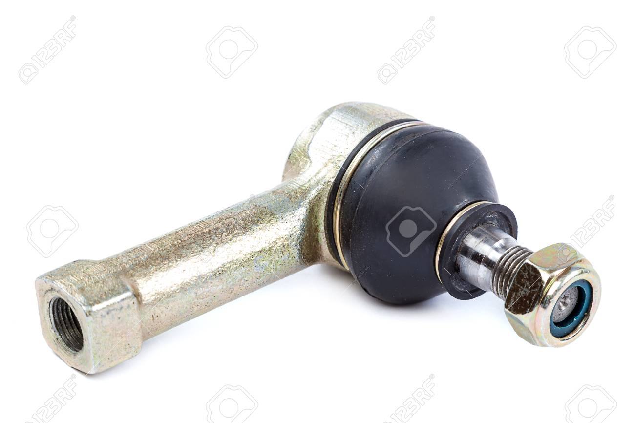 Tie rod end car isolated on white background. Tip of steering traction - 51276025 Tie rod end car isolated on white background. Tip of steering traction - 51276025