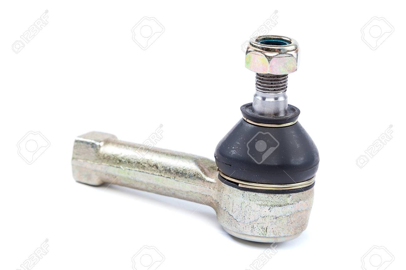 Tie rod end car isolated on white background. Tip of steering traction - 51282545 Tie rod end car isolated on white background. Tip of steering traction - 51282545