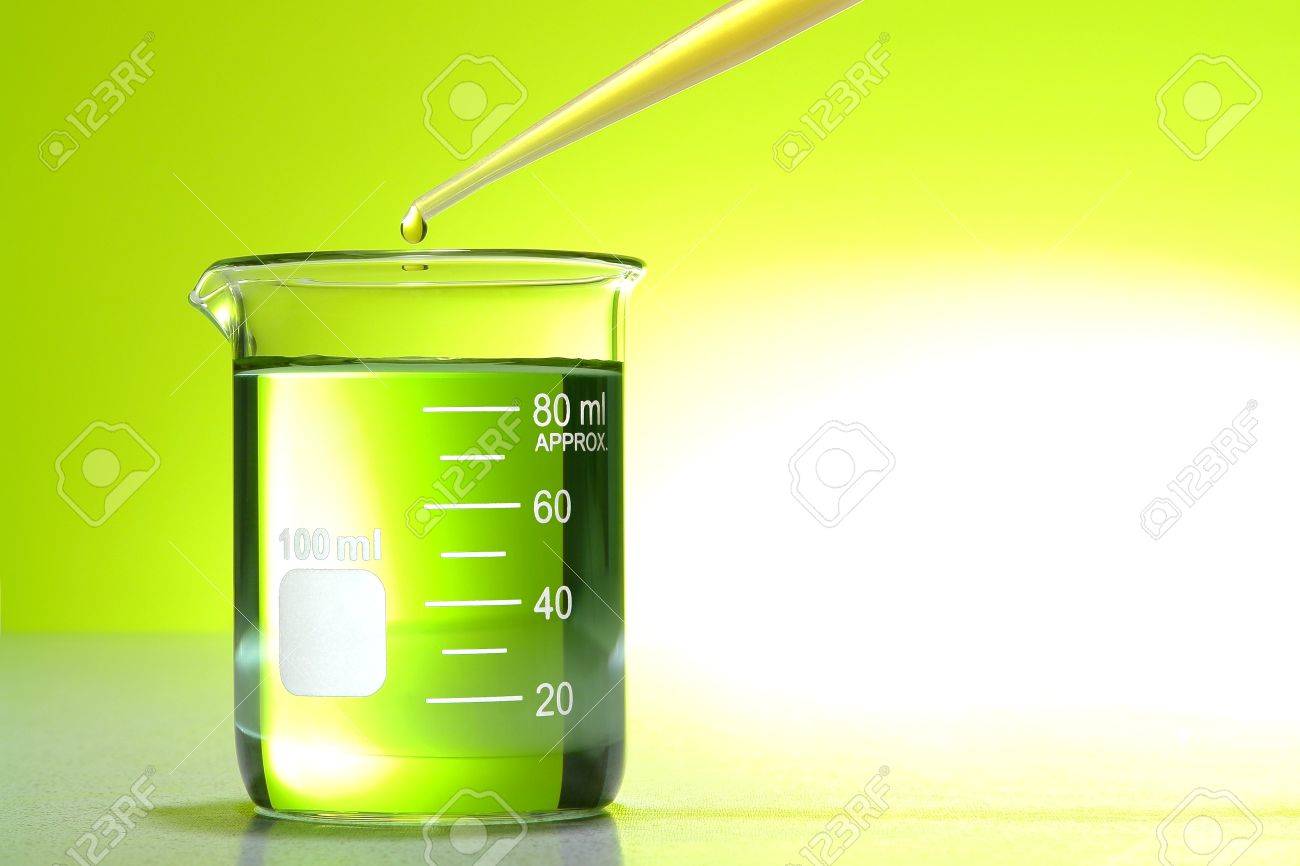 pipette with drop of