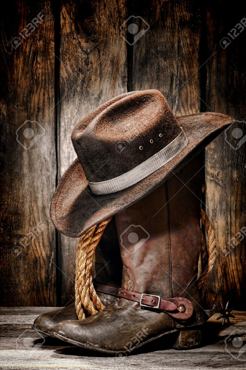 boots and hat