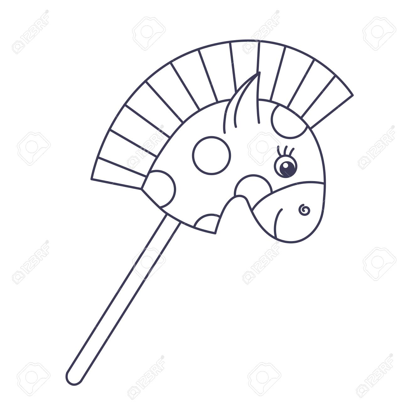 stick with horse head toy