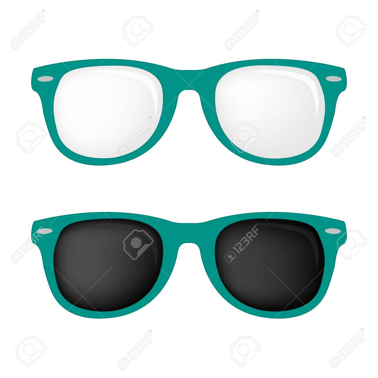plastic hipster glasses