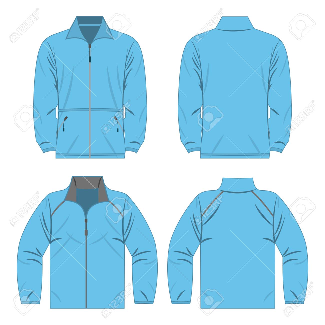 baby blue fleece jacket